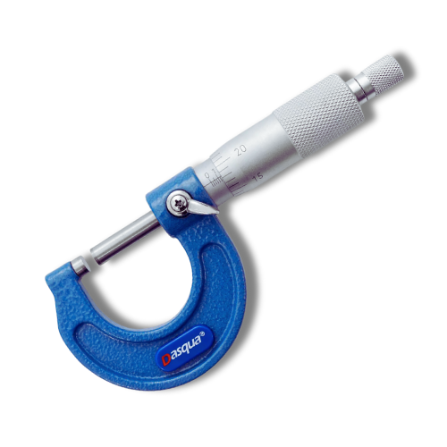 DASQUA OUTSIDE MICROMETER (CODE 4112-8135,8140,8145,8150,8155,8160) WITH STAINLESS STEEL SPINDLE