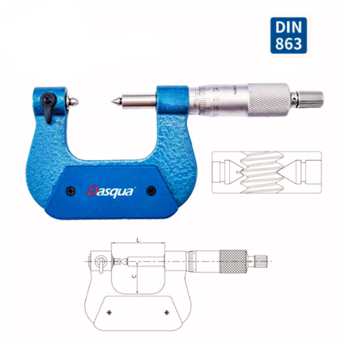 DASQUA SCREW THREAD MICROMETER (CODE 4157-4005,4010) NON-ROTATING SPINDLE TYPE