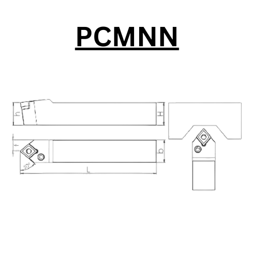 PCMNN HOLDER SHANK 2525, 3232, 4040 CNMG TOOL HOLDER