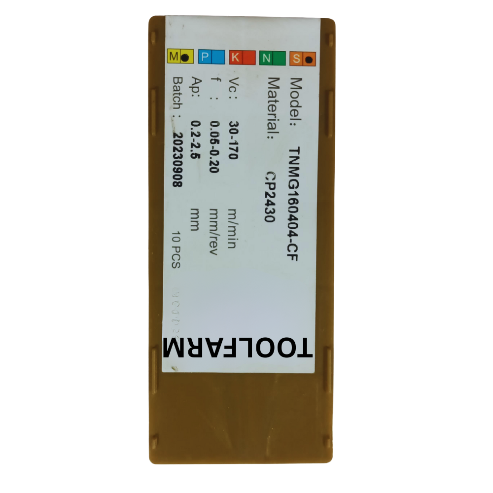 TNMG 160404-CF CP2430 TOOLFARM TURNING INSERT